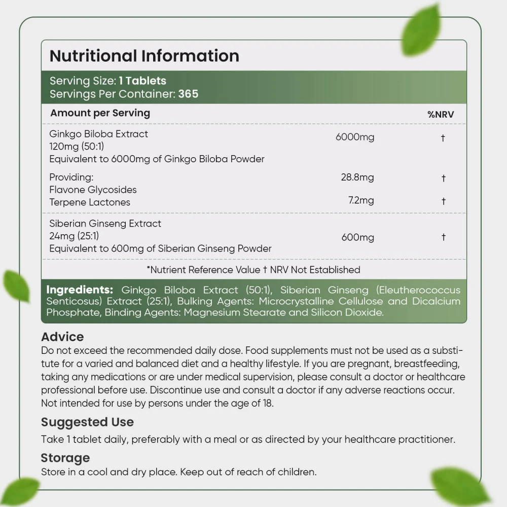 Ginkgo Biloba & Ginseng - Image 6