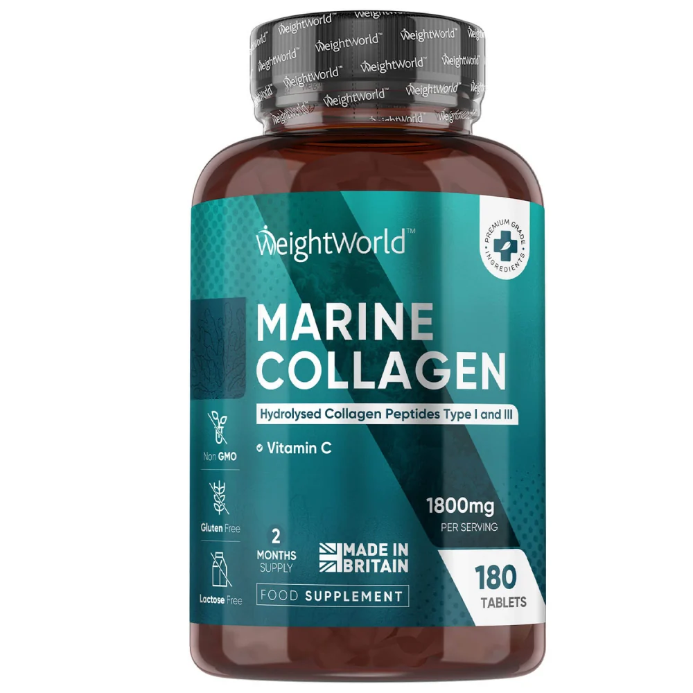 Marine Kollagen + C-vitamin 1800 mg