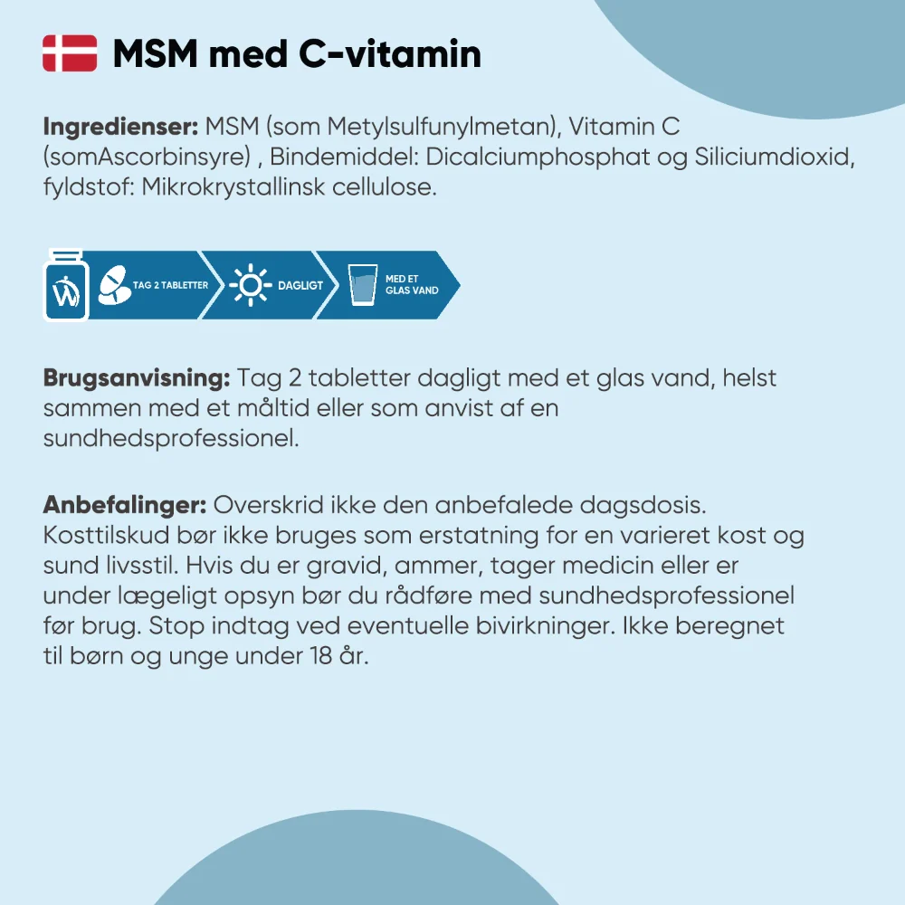 MSM med C-vitamin 2400 mg - Image 3